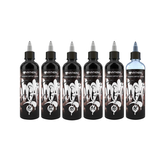 Panthera Black Ink x Kindamo Set - 6x 150ml (verze EU REACH)
