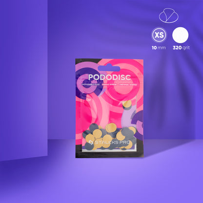 Disposable files for pedicure disc PODODISC XS EXPERT 320 grit (50 pcs) - STALEKS