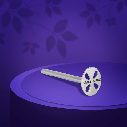 Elongated pedicure disc PODODISC XS EXPERT and set of disposable files 180 grit 5 pcs (10 mm) - STALEKS