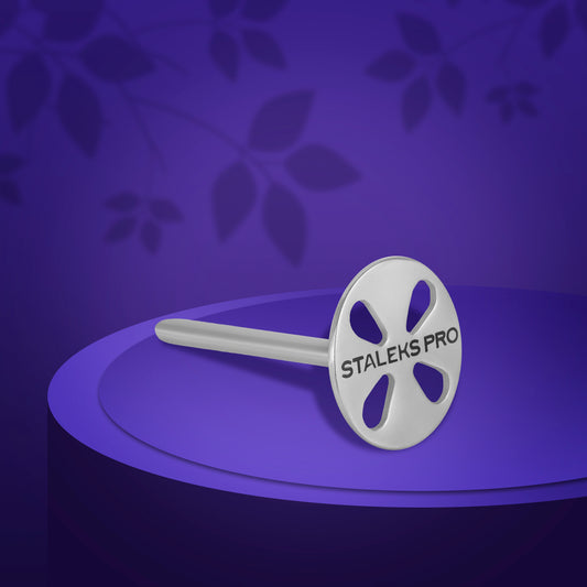 Elongated pedicure disc PODODISC M EXPERT and set of disposable files 180 grit 5 pcs (10 mm) - STALEKS