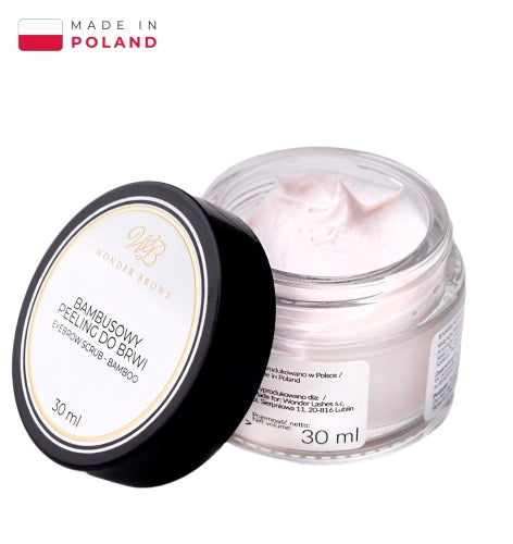 Wonder Brows bamboo eyebrow scrub 30ml