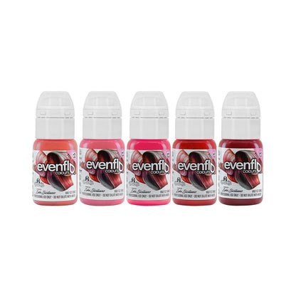 Perma Blend - Evenflo Lippenfarben-Set - Komplettes Set aus 5 x (15ml)