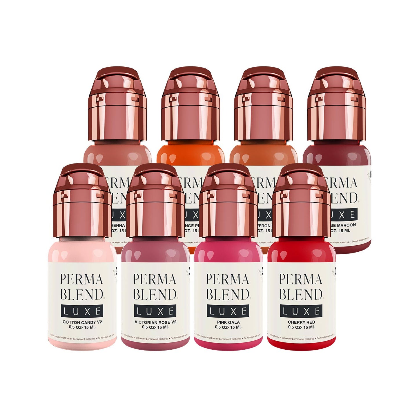 Perma Blend Luxe - Sada na rtěnky s efektem buttercup - 8 x 15 ml