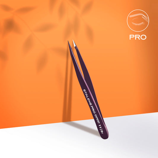 Pinzeta na obočí fialová EXPERT 11 TYP 5v (bod) - STALEKS
