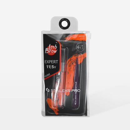 Pinzeta na obočí fialová EXPERT 11 TYP 5v (bod) - STALEKS