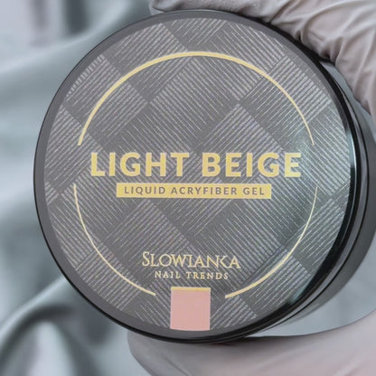 SLOWIANKA Liquid AcryFiber Gel Light Beige 50g