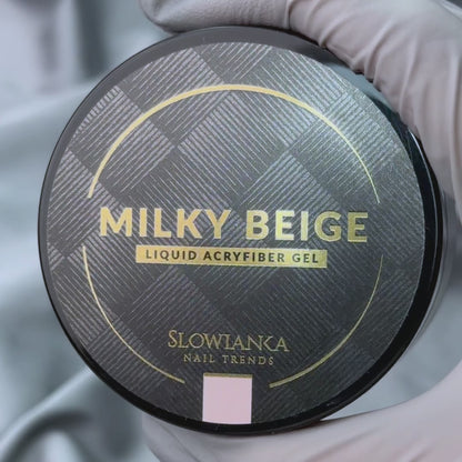 SLOWIANKA Liquid AcryFiber Gel Milky Beige 50g