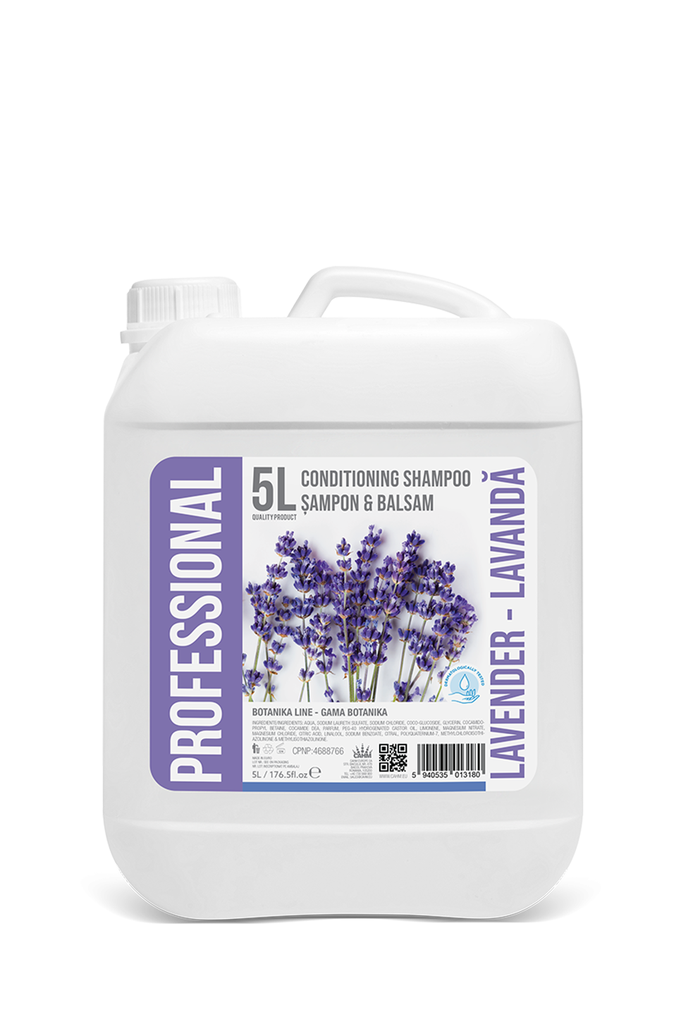 Profesionální kanystrový šampon a kondicionér Levandule, 5l - PROFESSIONAL BOTANIKA LEVANDULE