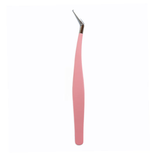 Tweezers for tufts/bonding eyelashes, pink