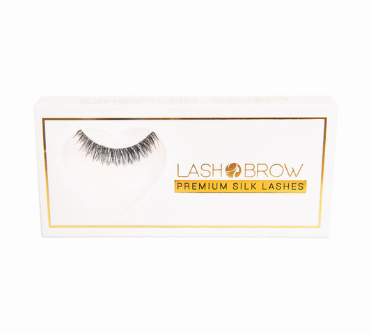 LASHES NO LASHES Premium Silk Strip Lashes Lash Brow