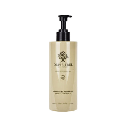 Dávkovač šamponu a sprchového gelu Olive Tree 2v1 Hotel – 450 ml