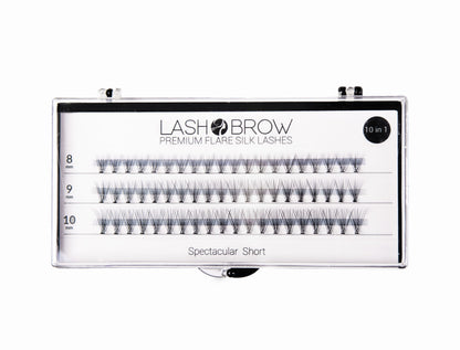 Velkolepé krátké PREMIUM FLARE SILK LASHES