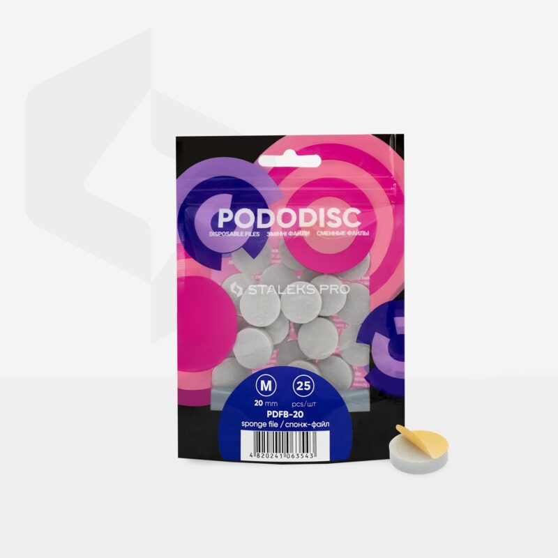 Disposable files-sponges for pedicure disc PODODISC M EXPERT 20 (25 pcs) - STALEKS