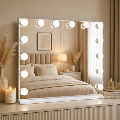 LED podsvícené zrcadlo HOLLYWOOD 100x80cm