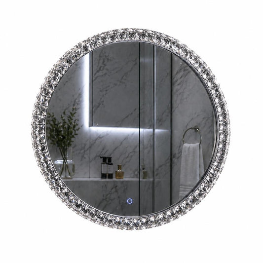 Dekorativní LED zrcadlo GLAMOUR 50 cm