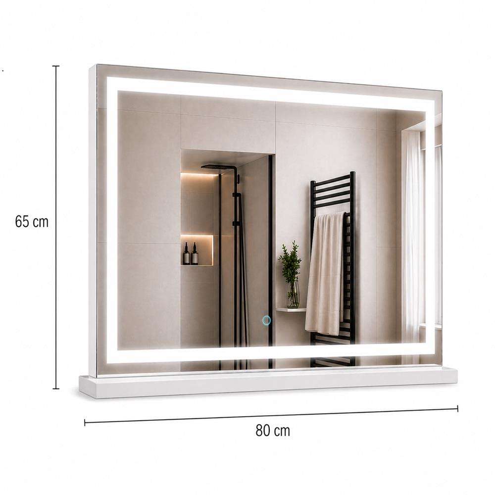 LED podsvícené zrcadlo NEW YORK 80x65 cm