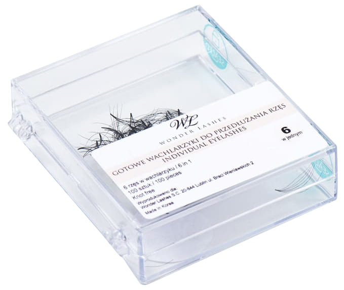 Individual lashes, knot free 6in1