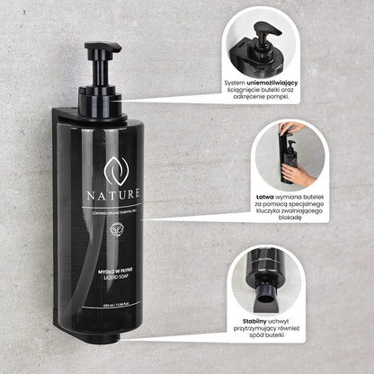 Grey Hotel Soap Dispenser – 450ml